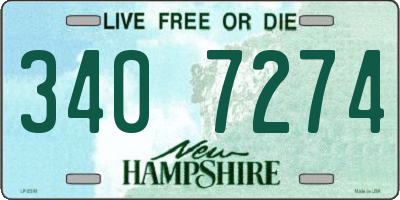 NH license plate 3407274