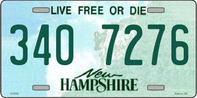 NH license plate 3407276