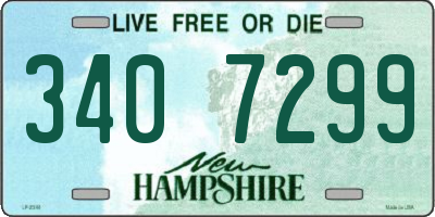 NH license plate 3407299