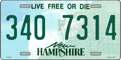 NH license plate 3407314