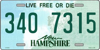 NH license plate 3407315