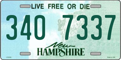 NH license plate 3407337