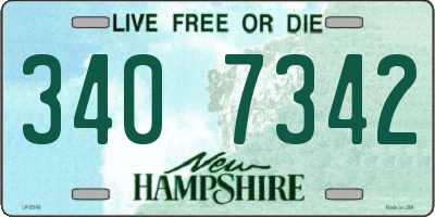 NH license plate 3407342