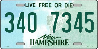 NH license plate 3407345