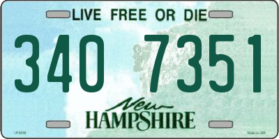 NH license plate 3407351