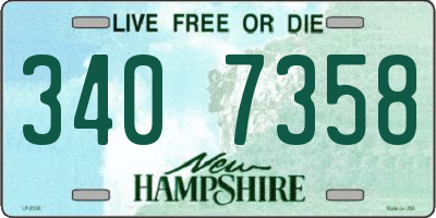 NH license plate 3407358