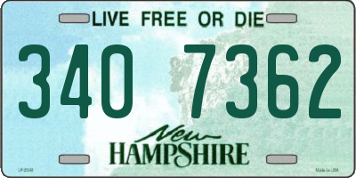 NH license plate 3407362