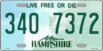 NH license plate 3407372