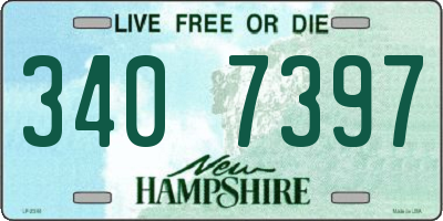NH license plate 3407397