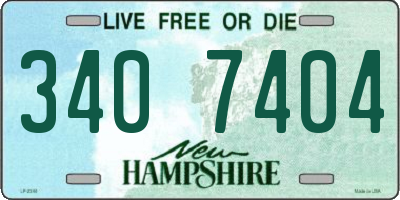 NH license plate 3407404