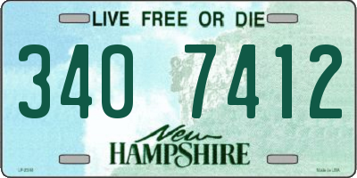 NH license plate 3407412