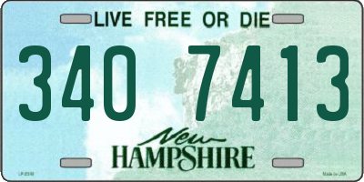 NH license plate 3407413