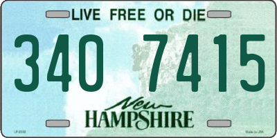 NH license plate 3407415