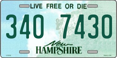 NH license plate 3407430