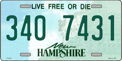 NH license plate 3407431