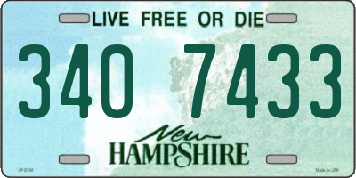 NH license plate 3407433