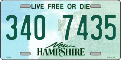 NH license plate 3407435