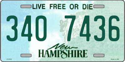NH license plate 3407436