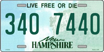 NH license plate 3407440