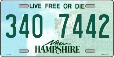 NH license plate 3407442