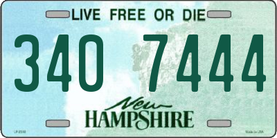 NH license plate 3407444