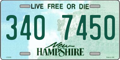 NH license plate 3407450