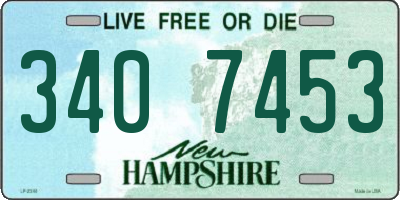 NH license plate 3407453