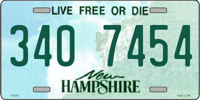 NH license plate 3407454
