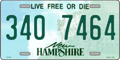 NH license plate 3407464