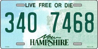 NH license plate 3407468