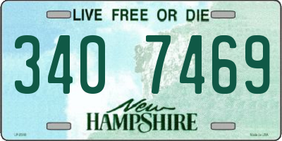 NH license plate 3407469
