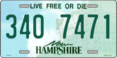 NH license plate 3407471