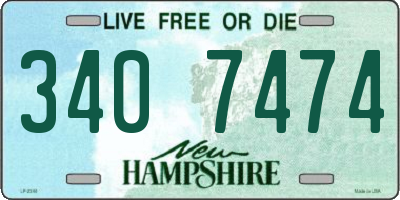 NH license plate 3407474