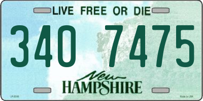 NH license plate 3407475