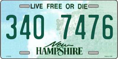 NH license plate 3407476
