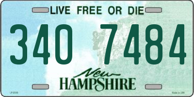 NH license plate 3407484