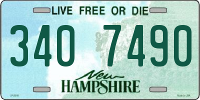 NH license plate 3407490
