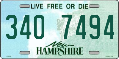 NH license plate 3407494