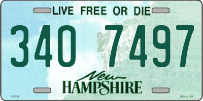 NH license plate 3407497