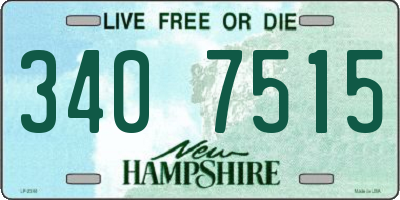 NH license plate 3407515