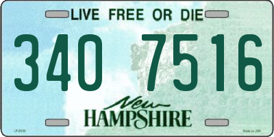 NH license plate 3407516
