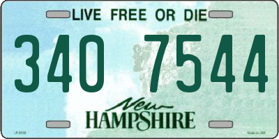 NH license plate 3407544