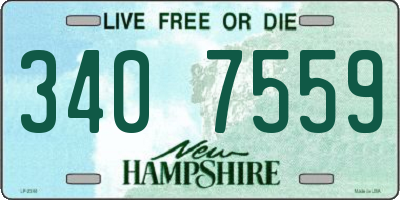 NH license plate 3407559