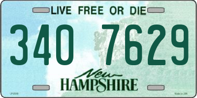 NH license plate 3407629