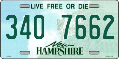 NH license plate 3407662