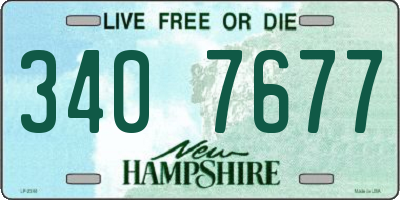 NH license plate 3407677
