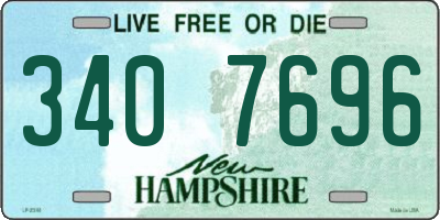 NH license plate 3407696