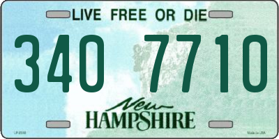 NH license plate 3407710