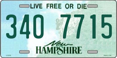 NH license plate 3407715