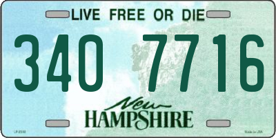 NH license plate 3407716
